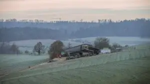 Farm stay countryside landscape for slow food travel
