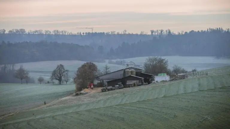 Farm stay countryside landscape for slow food travel